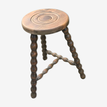 Vintage tripod stool