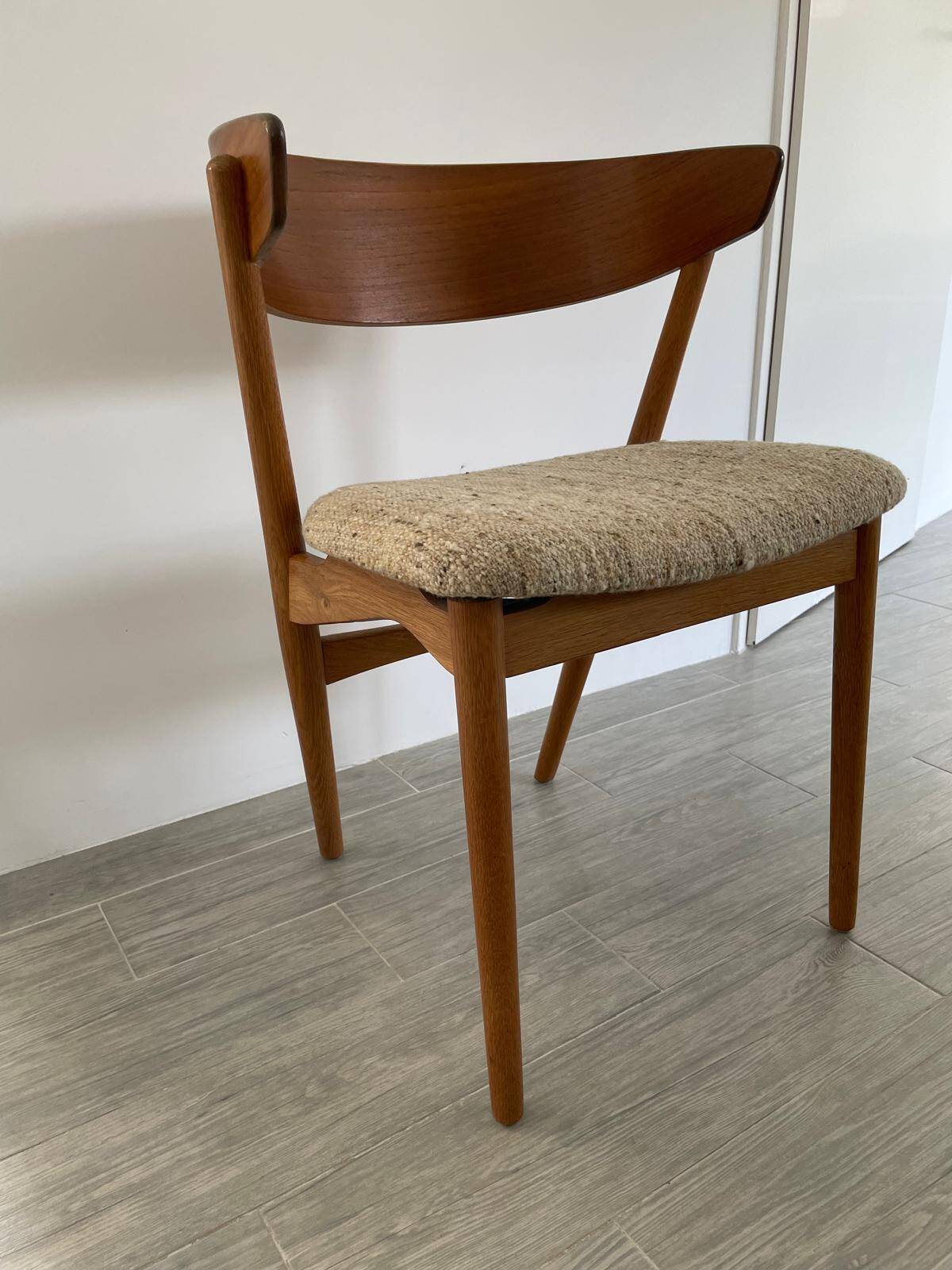 4 Helge Sibast dining chairs model 7, 1953