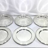 Set of silver-plated serving dishes and bells
