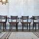 Series of 4 Baumann chairs 1950
