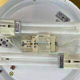 70s Peill & Putzler Plafoniere ceiling lamp glass space design lamp 70s