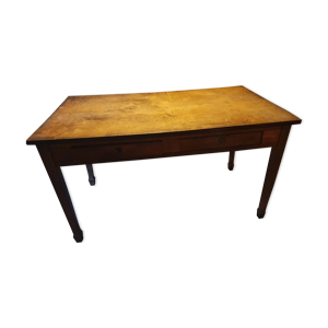 Table de ferme ancienne - tiroirs