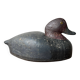 Duck caller in polychrome carved wood, early 20th century folk art