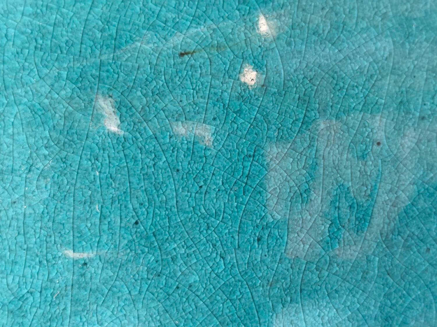 Vintage Early 20th Century Middle Eastern Ceramic Vase - Turquoise Glaze