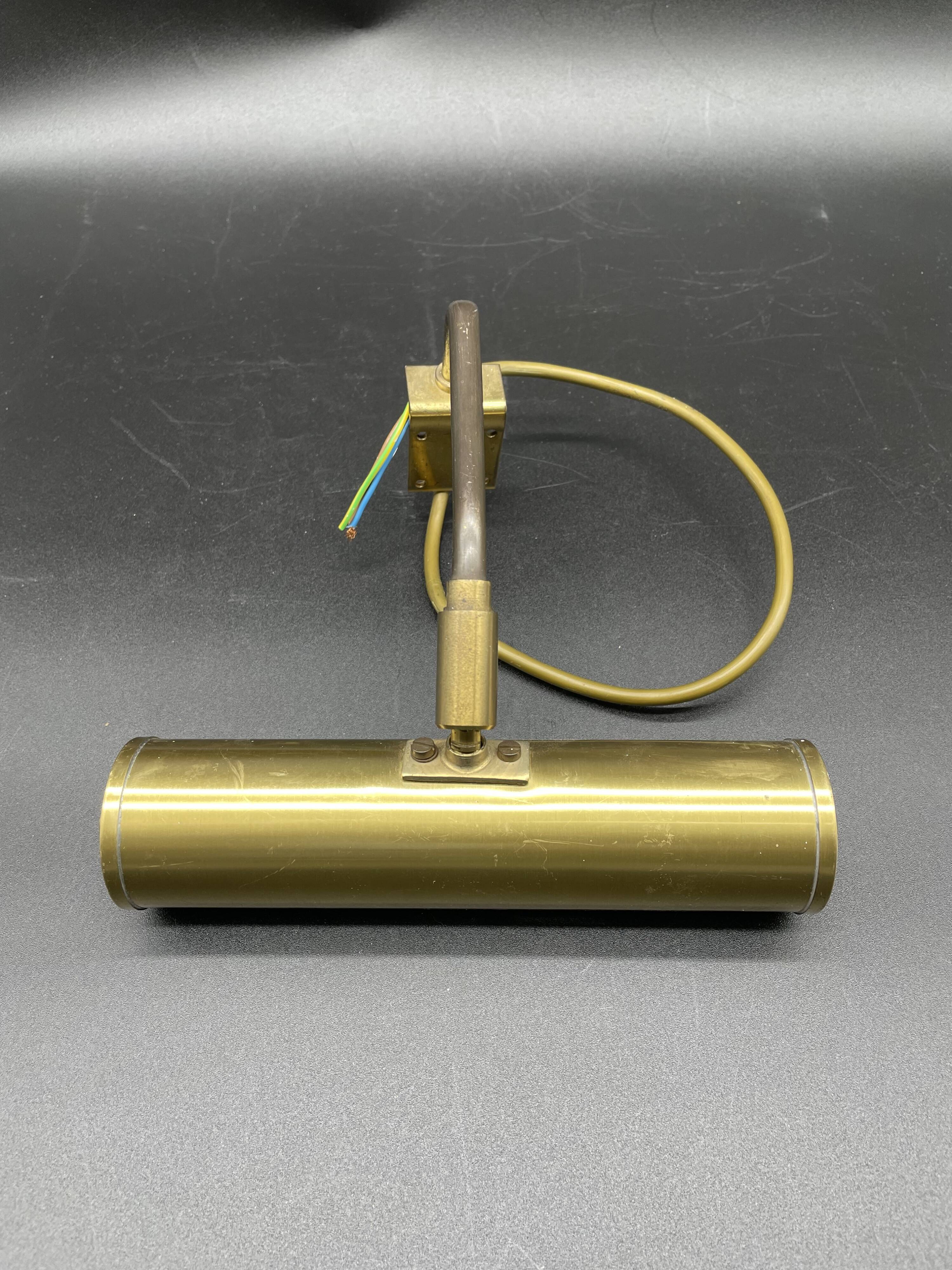 Vintage brass wall lamp Pfäffle Leuchten adjustable picture light