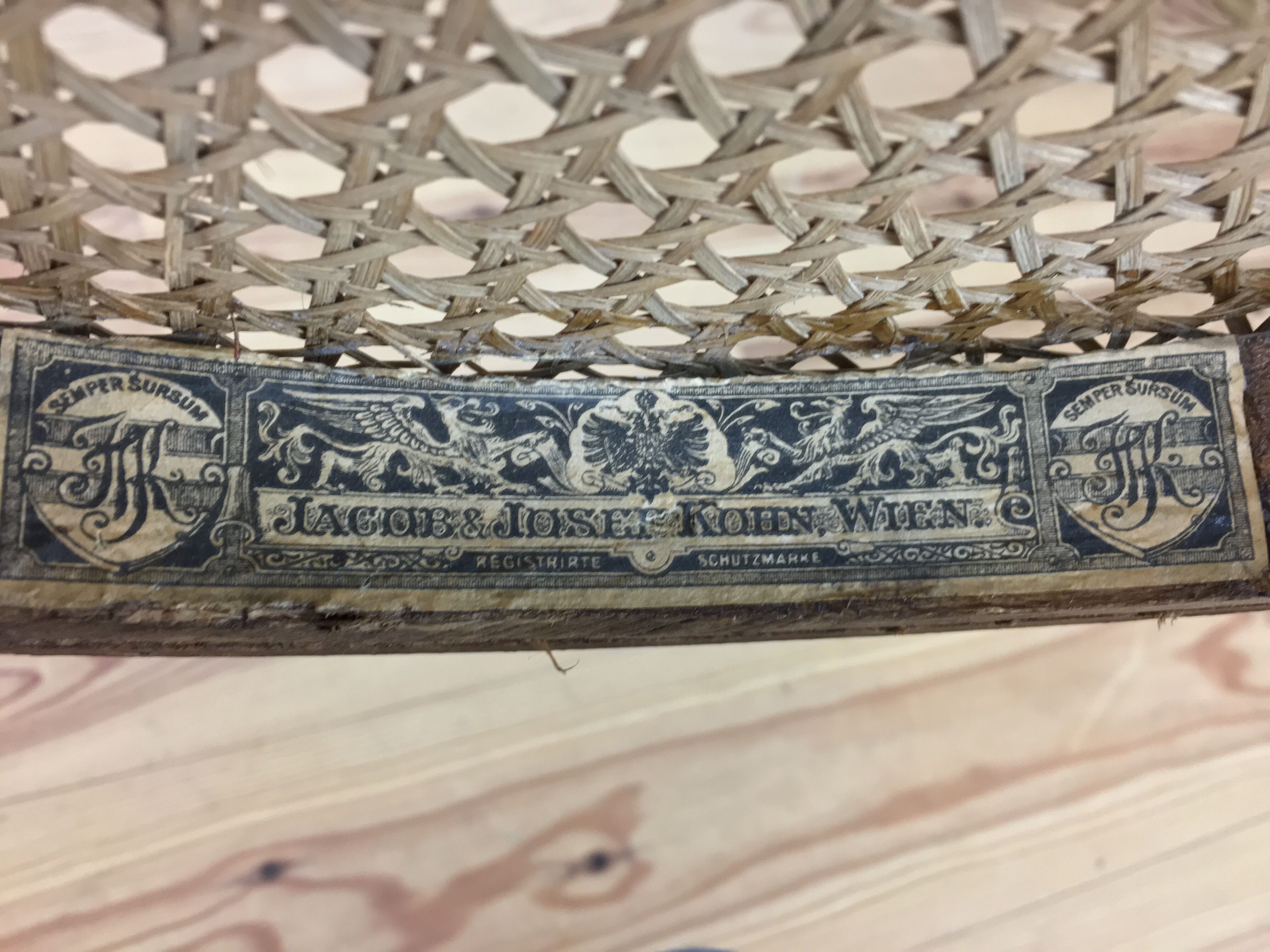 Jacob & Josef Kohn chair, Viennese bistro