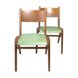 Scandinavian style wooden chairs