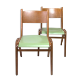 Scandinavian style wooden chairs