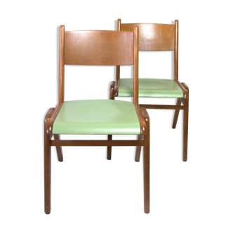 Scandinavian style wooden chairs