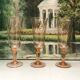 Vintage Rosaline Champagne Flutes