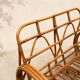 "Bretzel" vintage rattan bench – 1960s-1970s
