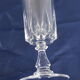 10 glasses crystal champagne flutes model Louvre H 16.5 cm