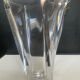Asymmetrical crystal vase from Sèvres, 1970s.