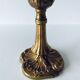 Bougeoir classique ancien en bronze doré
