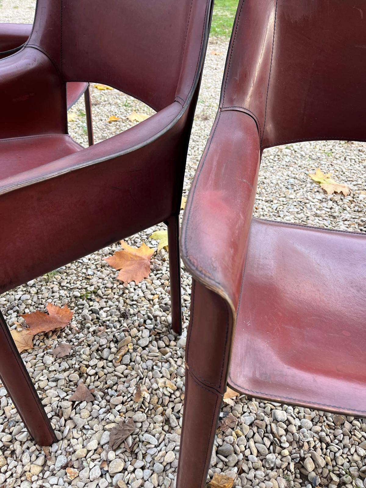 Fauteuils Chaises cuir De Couro Brazil cab413 Cassina