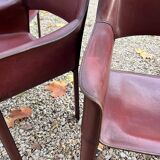 Fauteuils Chaises cuir De Couro Brazil cab413 Cassina