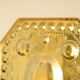 Single mid-century Swedish brass sconce for two candles