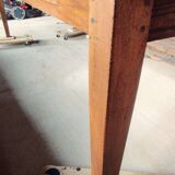 Solid oak farmhouse table, 270x120 cm, with 4 drawers