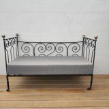 Banquette lit fer forgé