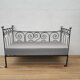 Wrought iron bed bench