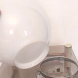 White opaline globe ceiling lamp – 50s/60s