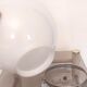 White opaline globe ceiling lamp – 50s/60s