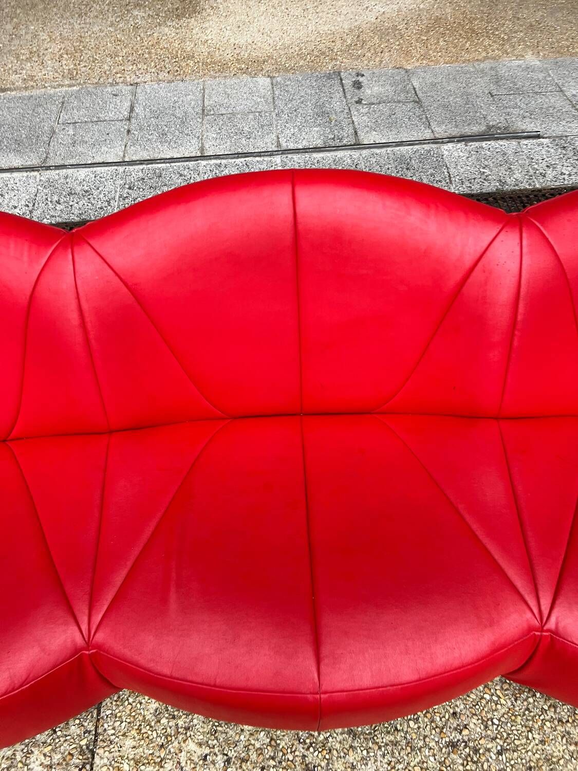 Canapé Pierre Paulin - Ligne Roset Edition - Pumpkin 3-seater - Faux leather
