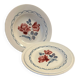 2 assiettes creuses, 1 assiette plate Digoin Sarreguemines service, "Cannes", 1930