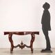 Table ancienne umbertine en acajou, Italie, fin XIXe siècle