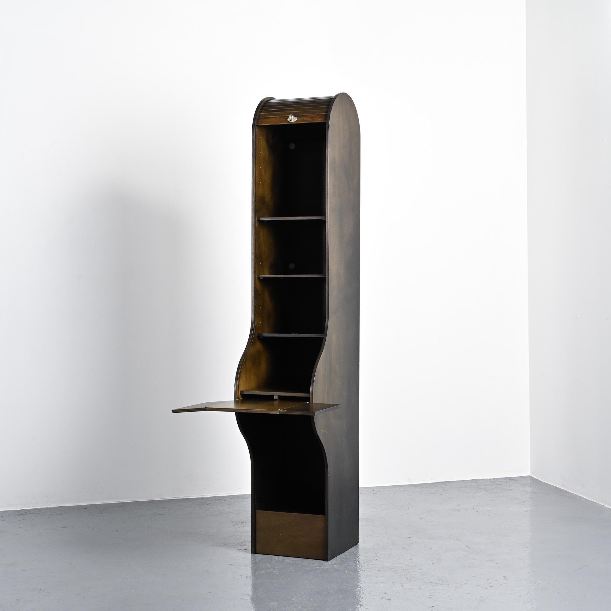 Jalousie secretary 5822 by Klaus Vogt for Thut Möbel, circa 1970.