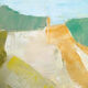 Modern painting - abstract Mediterranean landscape