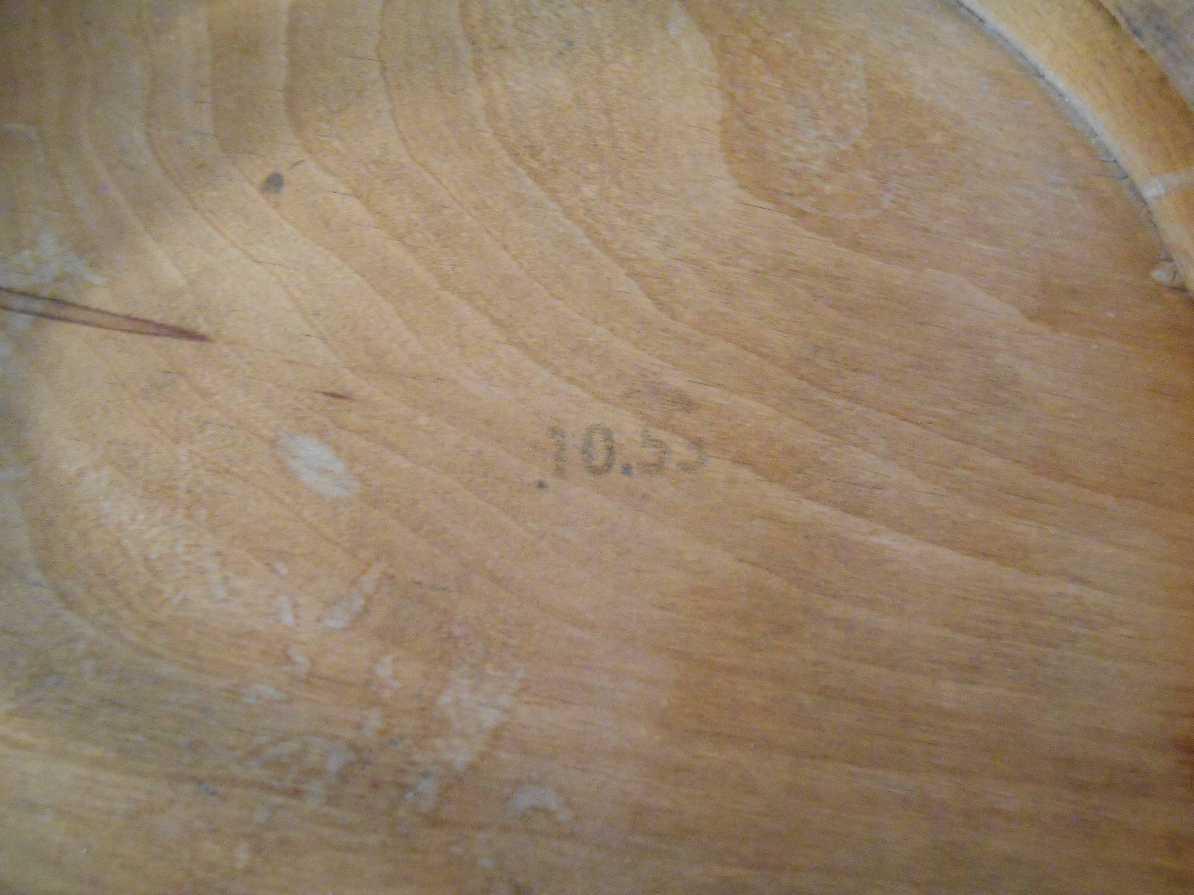 Bauman style stool numbered