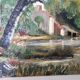 Tableau - Oil on canvas Verdant landscape river Signed M De Livenaye 197