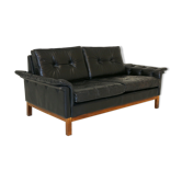 Scandinavian leather sofa, Sweden, 1960