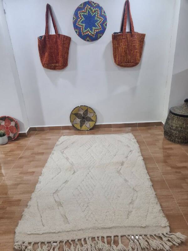 150x100 cm Beni ouarain rug, Moroccan handcrafted