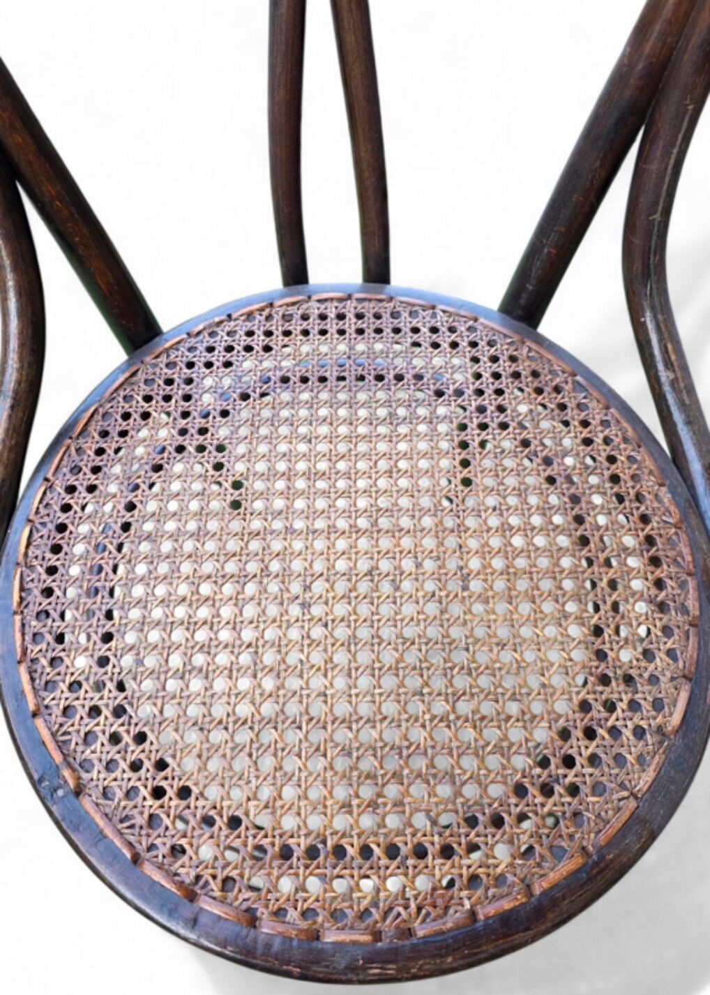 Viennese chair, bent beech with caning, circa 1930.