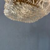 Vintage 30s flush mount glass ceiling lamp