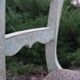 Vintage silver metal chair