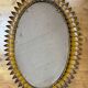 1950s wrought iron sun mirror from Italy