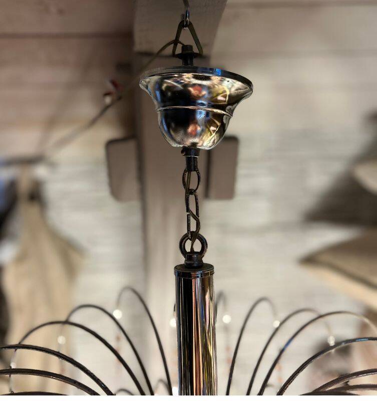 Suspension à pampilles en verre de Murano