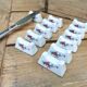 Set of 12 knife holders