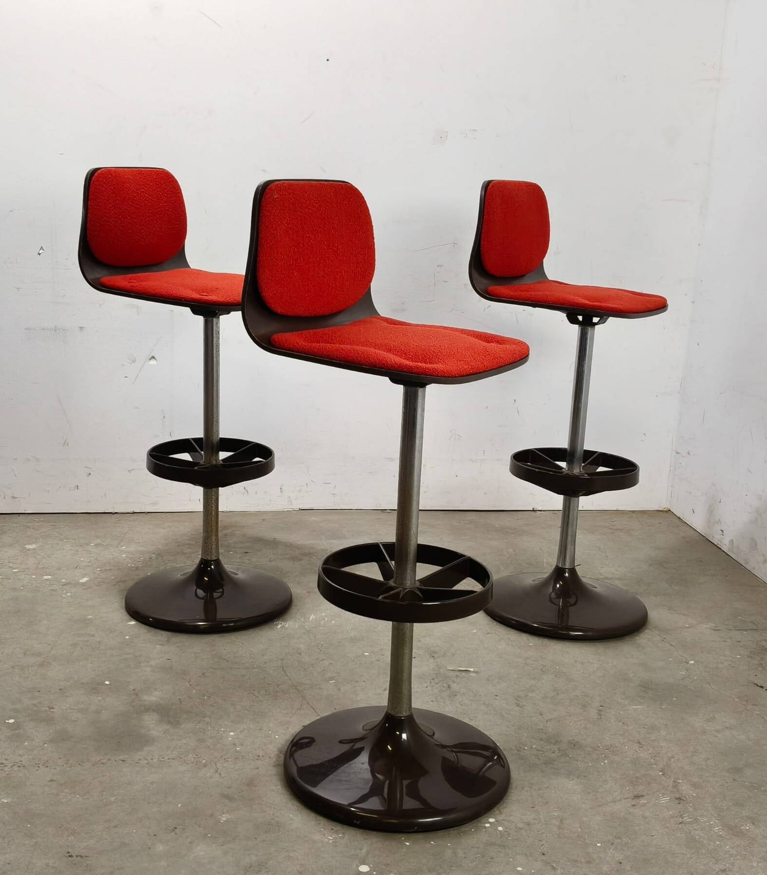 Space age stools Set of 3 - Retro Design