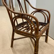 Vintage rattan armchair (1960s)