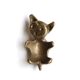 Walter Bosse cat shell in bronze, 60s