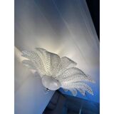 Glass Sputnik Chandelier Flush Mount, Mazzega Zuccheri Venini