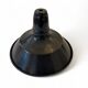 Large industrial lampshade in black enameled sheet metal, vintage 1950 N1