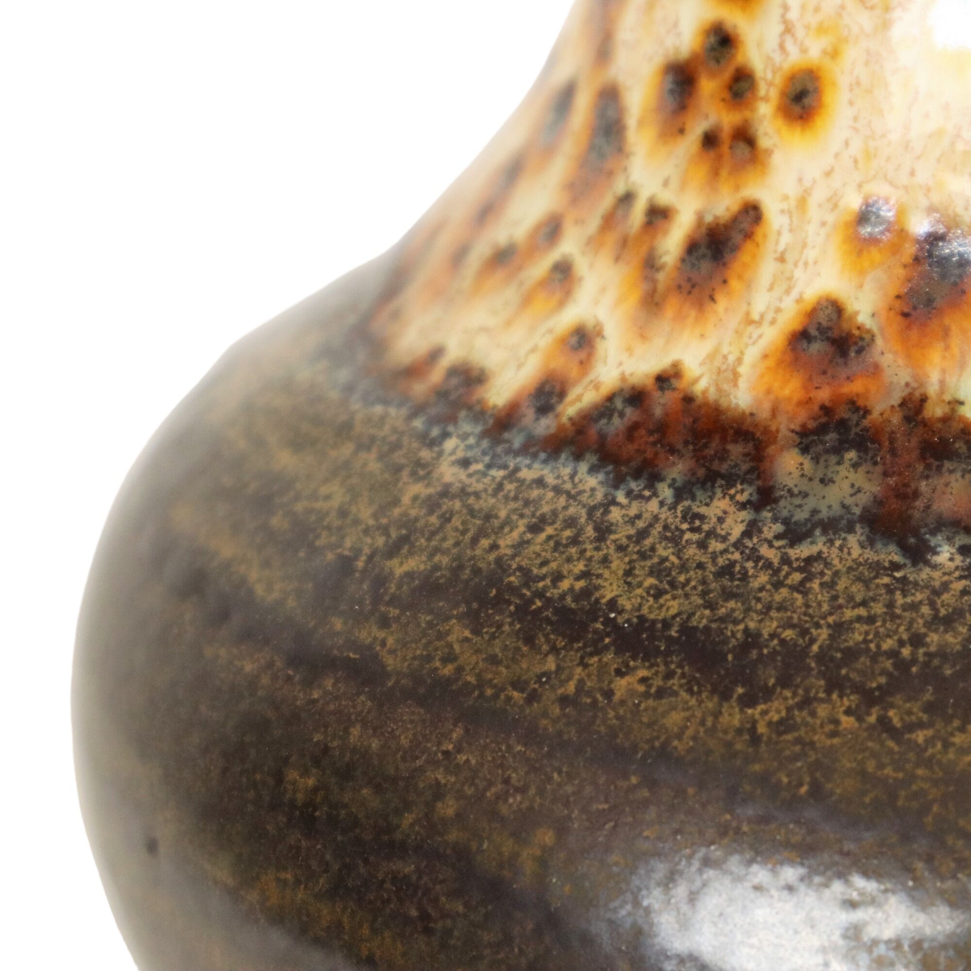 Leopard Motif Vase Ü Keramik West Germany Seventies Ceramic 26cm