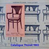 Thonet armchair No. 221, "bronze" inlays 1905 perfect caning