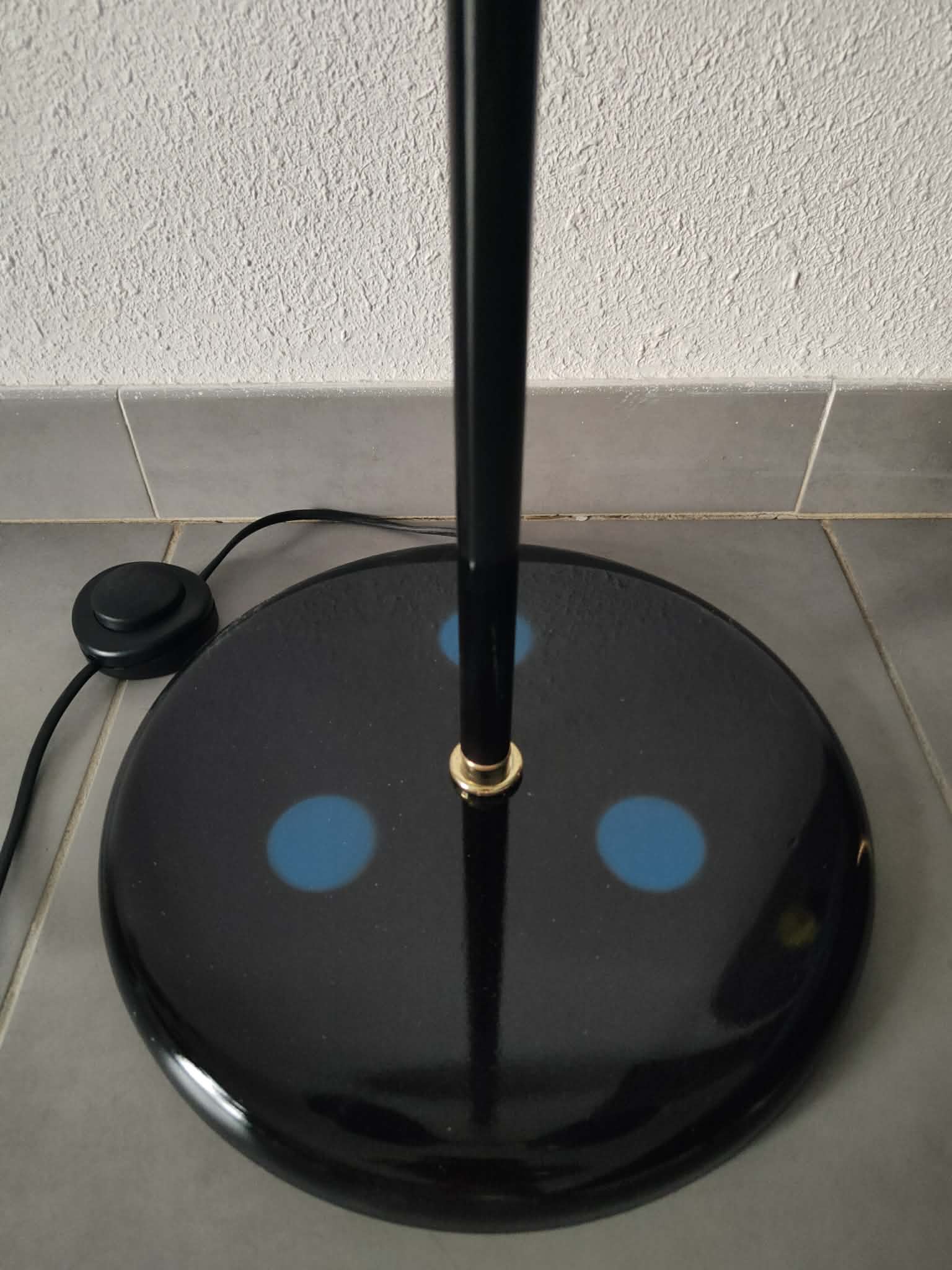 Lampadaire vintage 1980 double éclairage