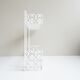 White metal shelf
